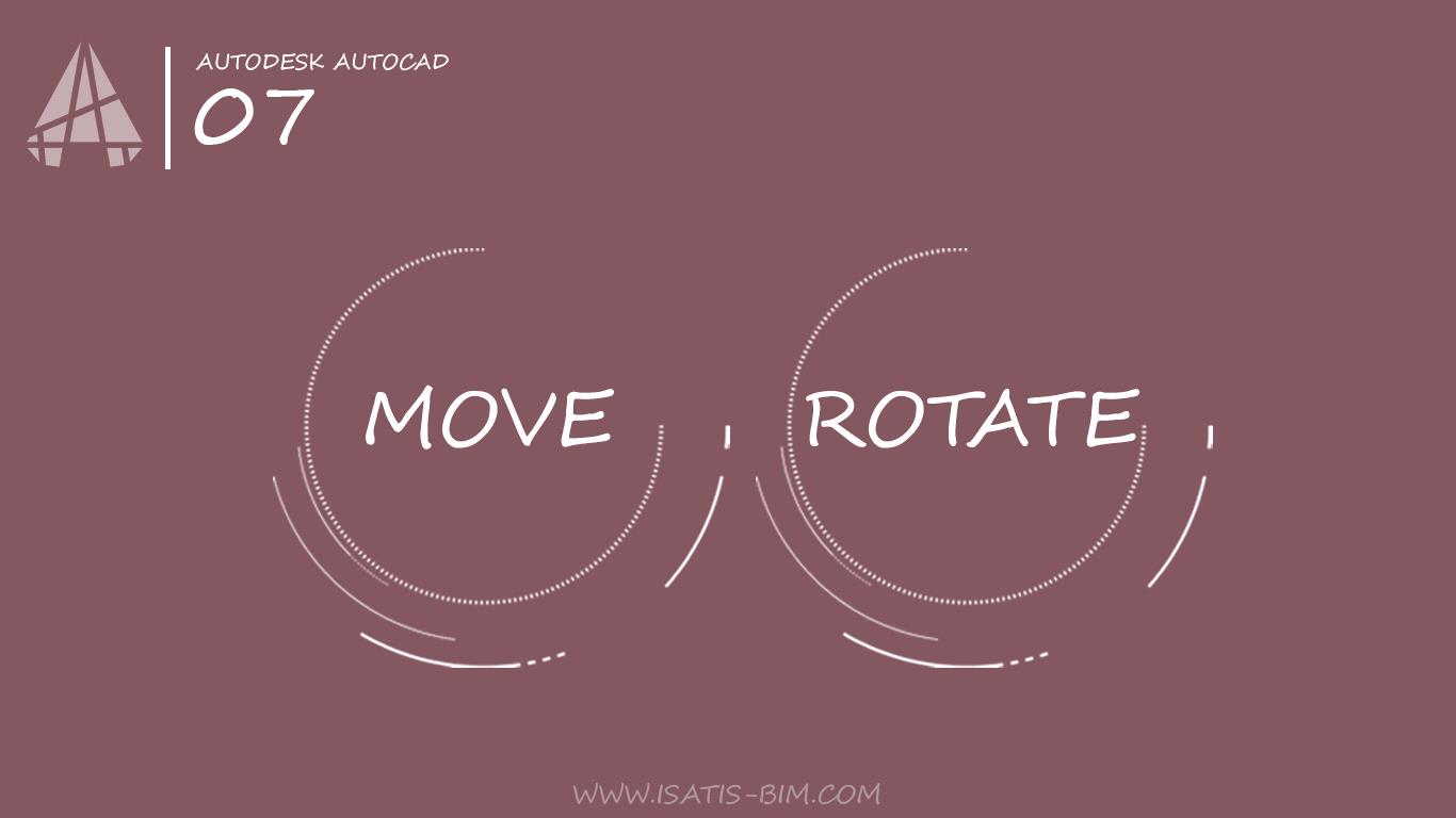 Move و Rotate در اتوکد